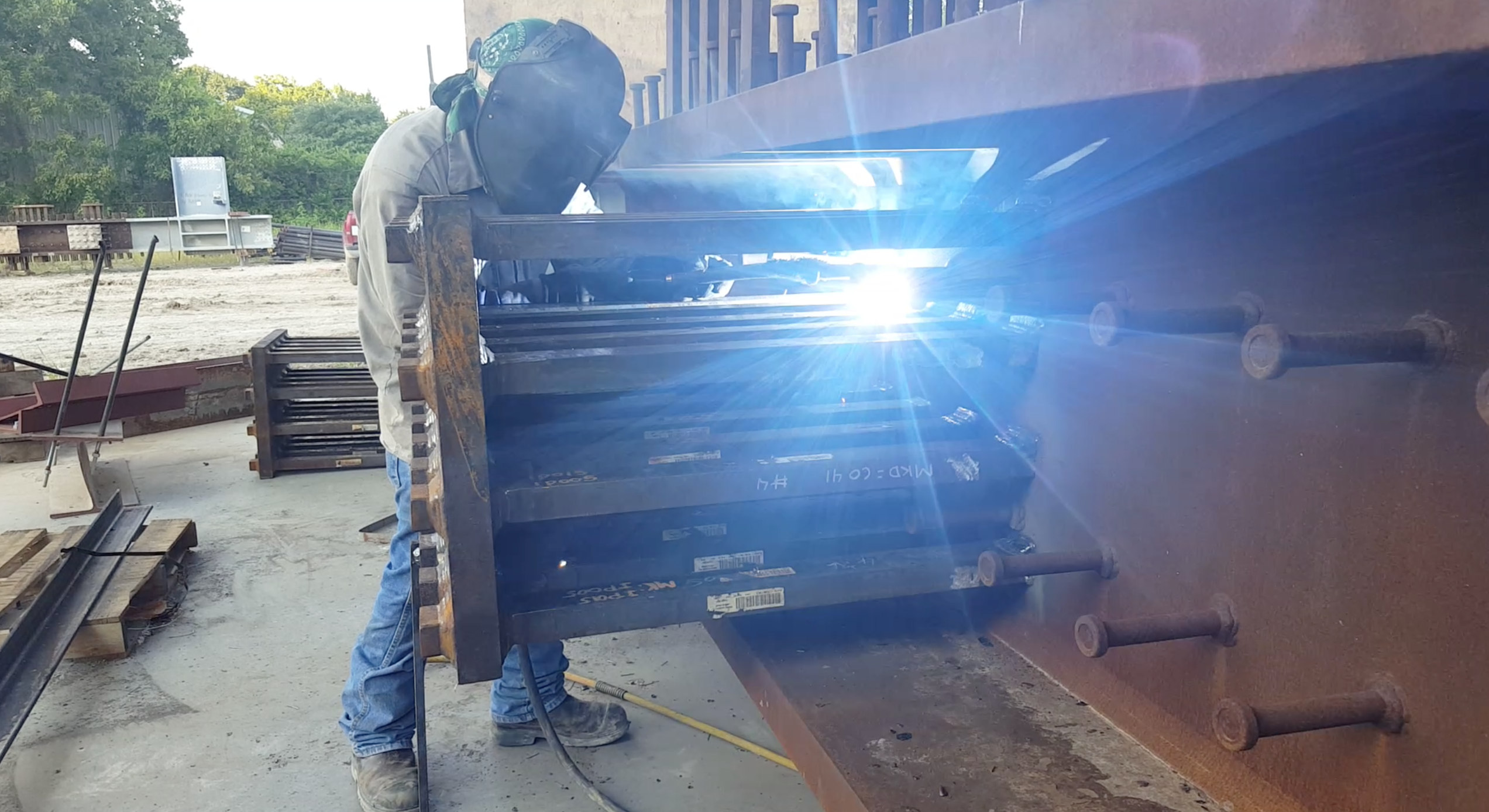 Custom carbon-steel fabrication in the Houston shop